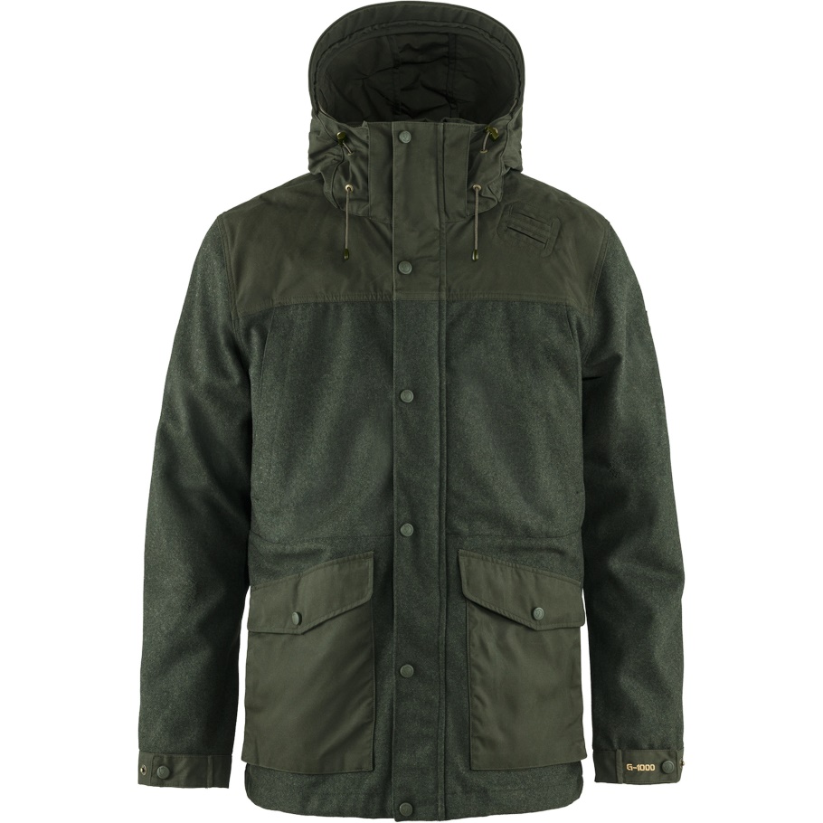 Chaqueta De Lana Värmland De Bosque Profundo M Marca De Moda Fjällräven