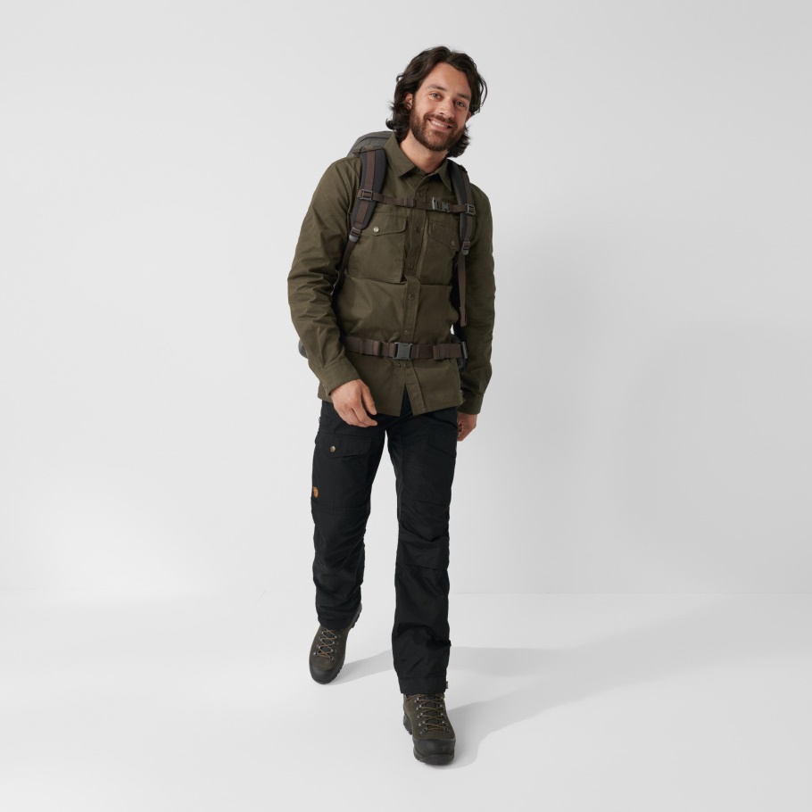 Gris Piedra Arenisca Oscuro Vidda Pro Pantalones Ventilados M Reg Fjällräven Moda