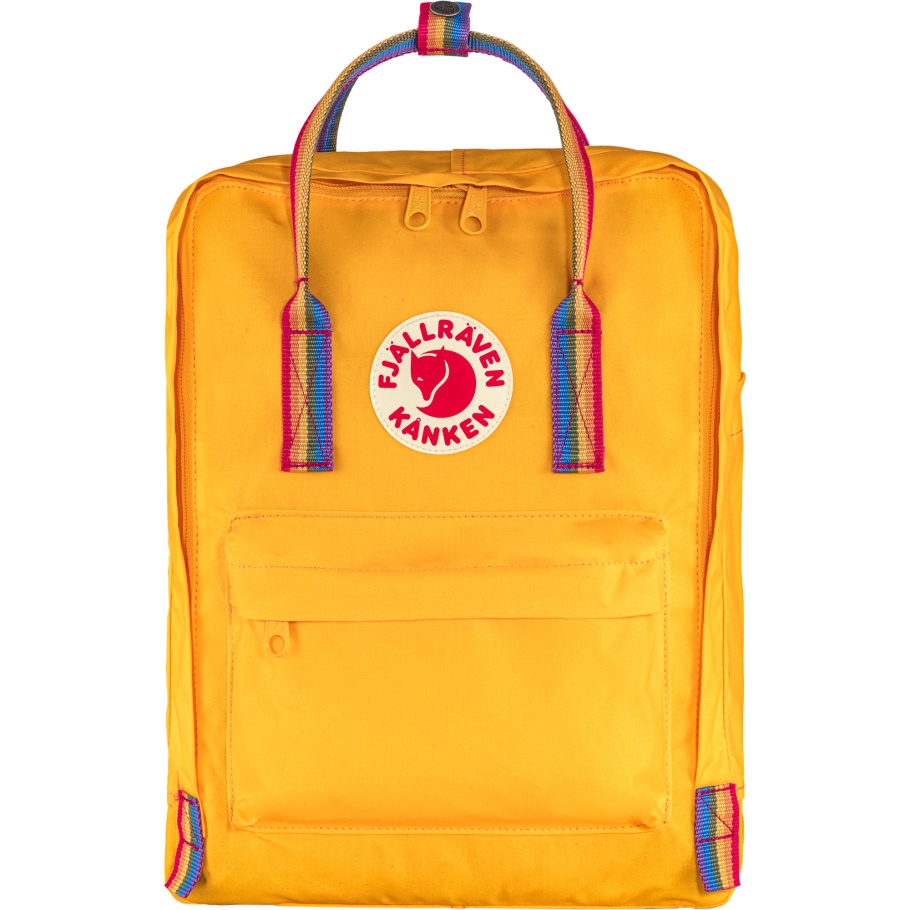 Kånken Arcoíris Cálido Amarillo-patrones De Arcoíris Fjällräven Moda