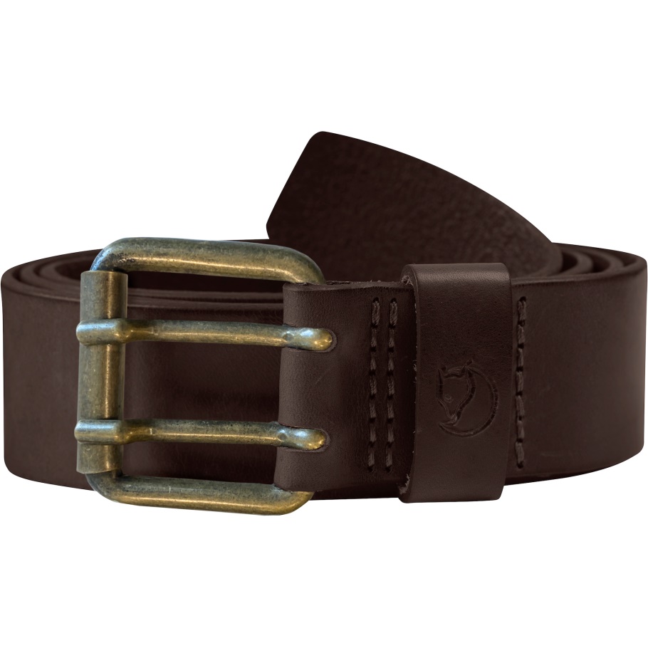 Fjällräven Moda Cuero Marrón Singi Cinturón De Dos Pines