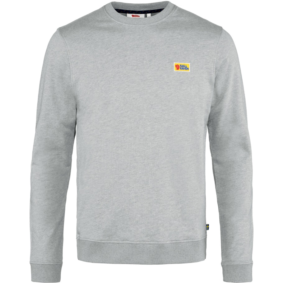 Suéter De Todos Los Días De La Marca De Moda Fjällräven Gris Jaspeado