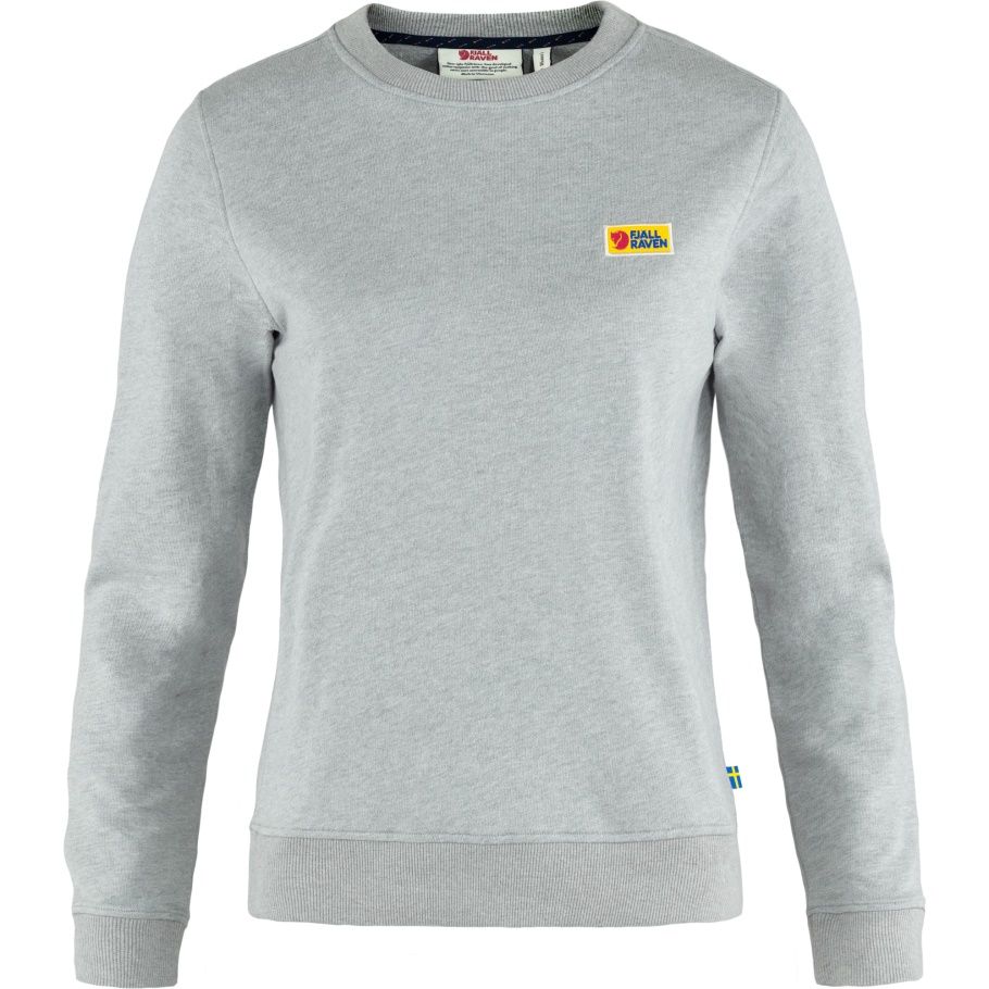 Suéter Gris Jaspeado Para Todos Los Días Con La Marca De Moda Fjällräven