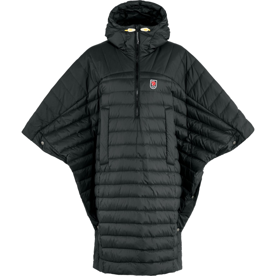 Expedición Abajo Poncho Negro Fjällräven Moda