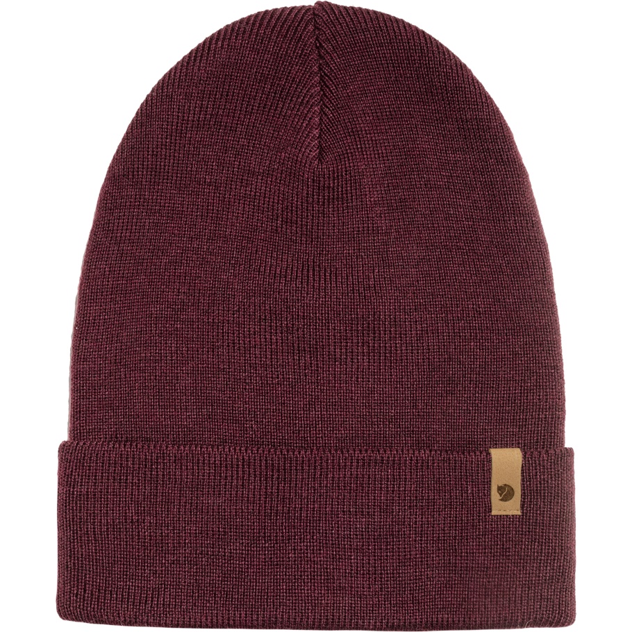 Granate Oscuro Clásico Gorro Tejido Fjällräven Moda