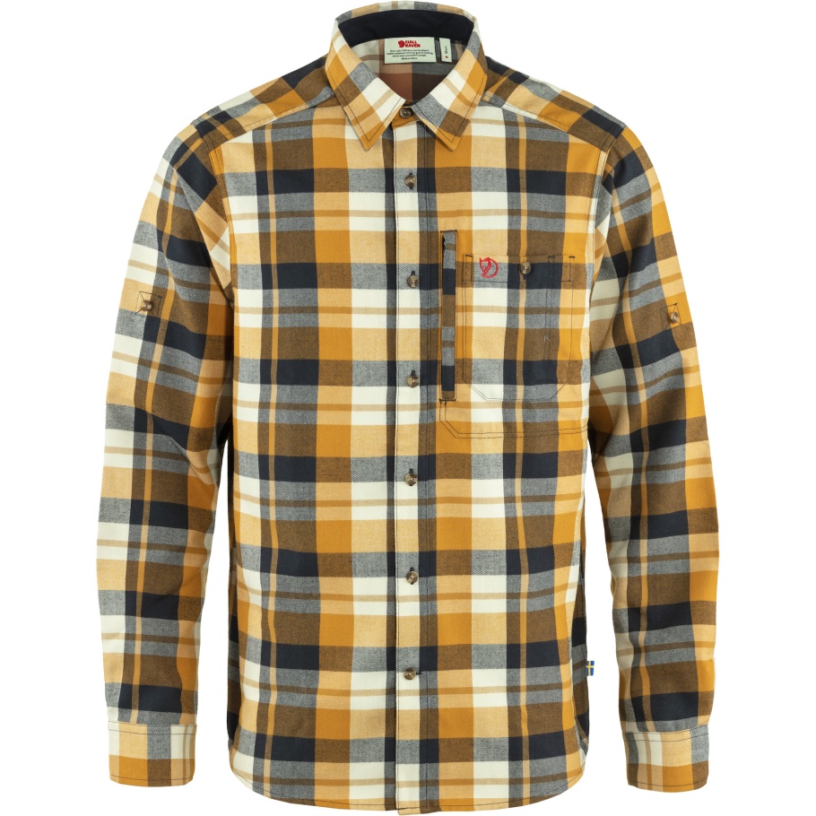 Fjällräven Moda Sarraceno Marrón-azul Marino Oscuro Fjällglim Camisa M