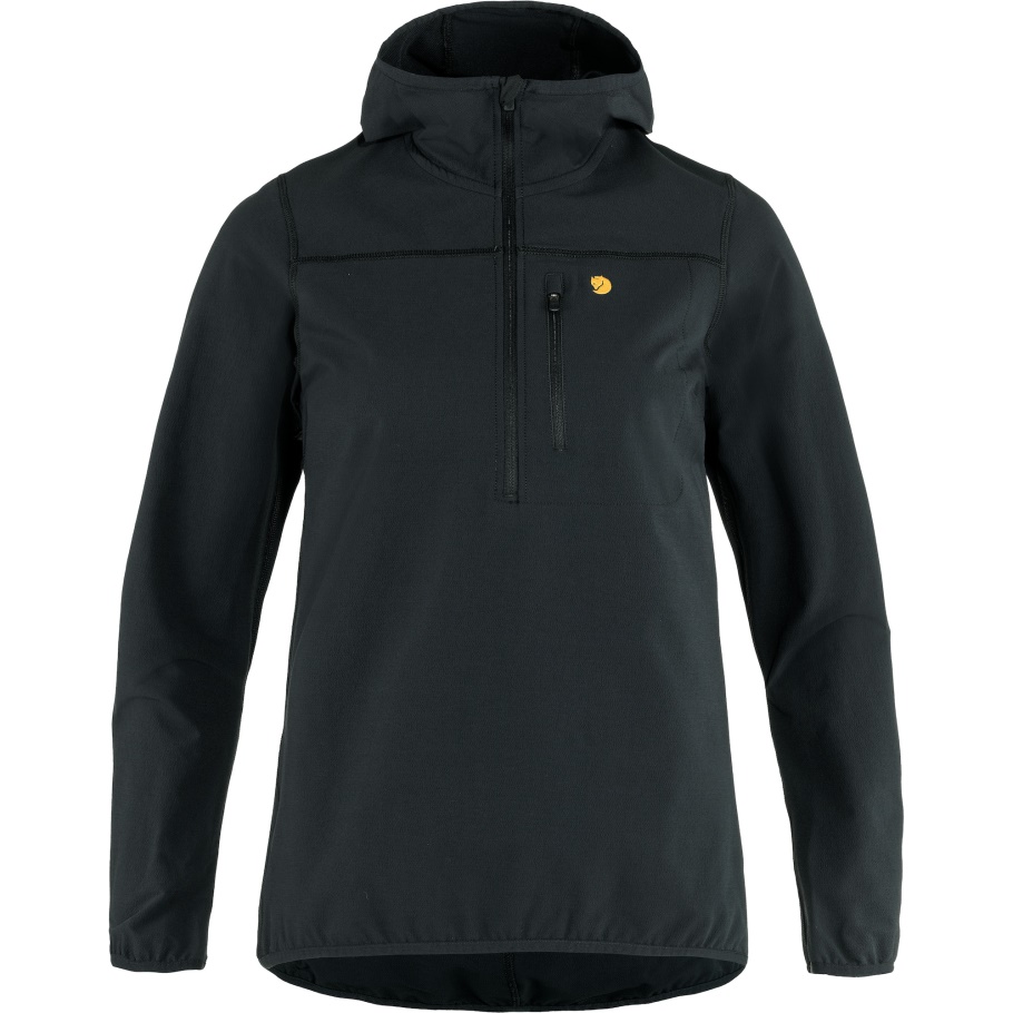Fjällräven Moda Negro Bergtagen Elástico Media Cremallera W