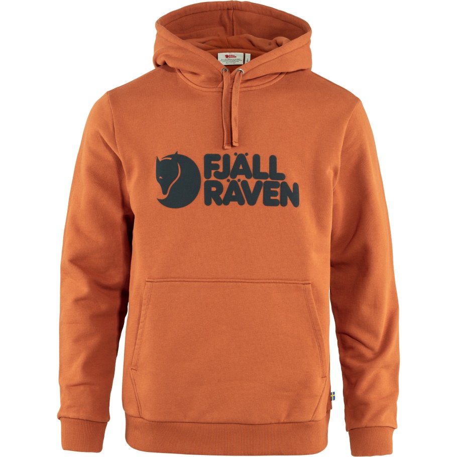 Marrón Terracota Fjällräven Fashion Logo Sudadera Con Capucha M