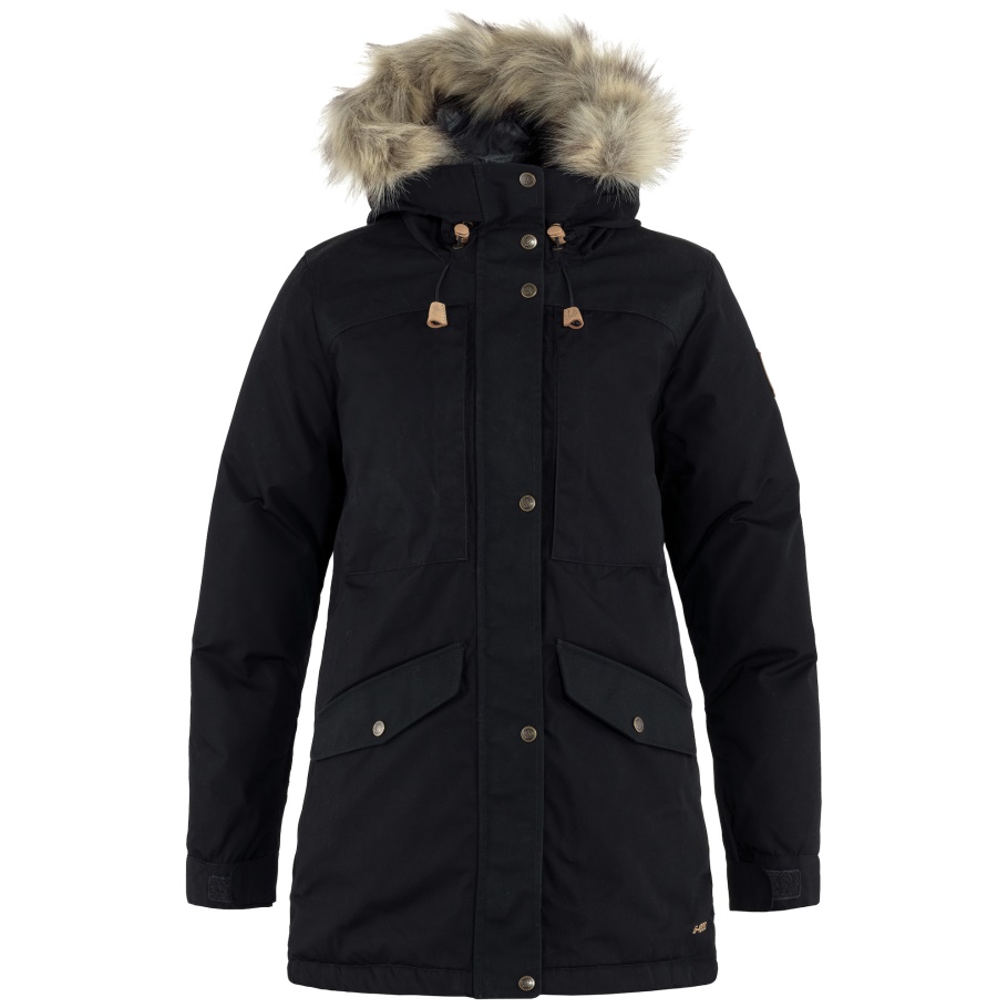 Fjällräven Moda Negro Singi Abajo Chaqueta W