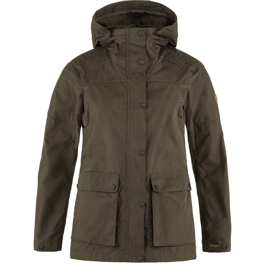 Chaqueta Híbrida Forestal Con Fjällräven Moda Verde Oliva Oscuro