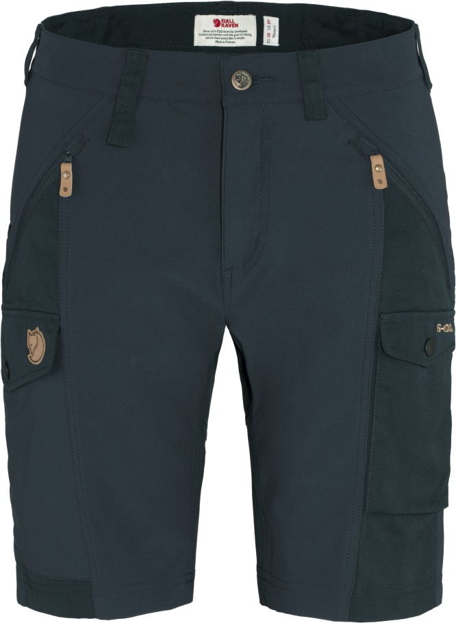 Pantalones Cortos Nikka Curvos W Fjällräven Moda Azul Marino Oscuro