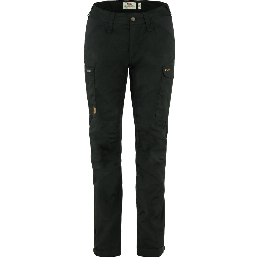 Kaipak Pantalones Curvos W Negro Fjällräven Moda