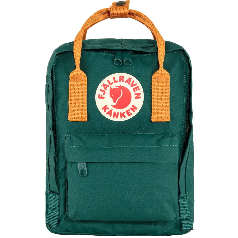 Fjällräven Moda Verde ártico-naranja Picante Kånken Mini
