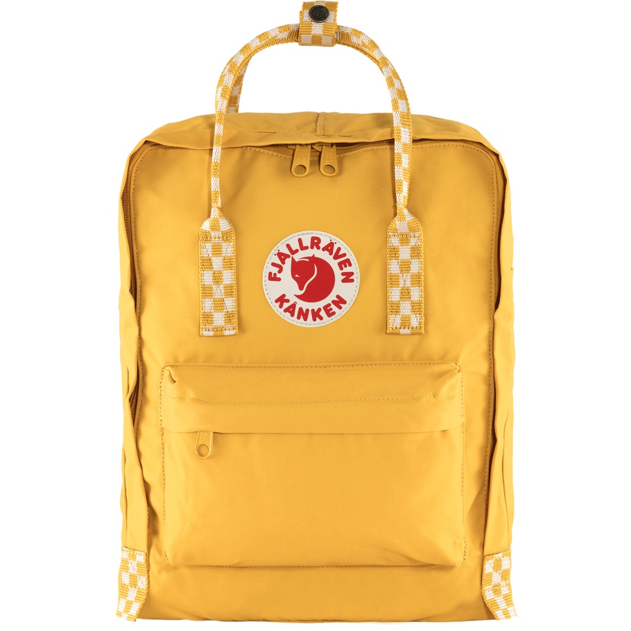 Ocre-ajedrez Patrón Kånken Fjällräven Moda