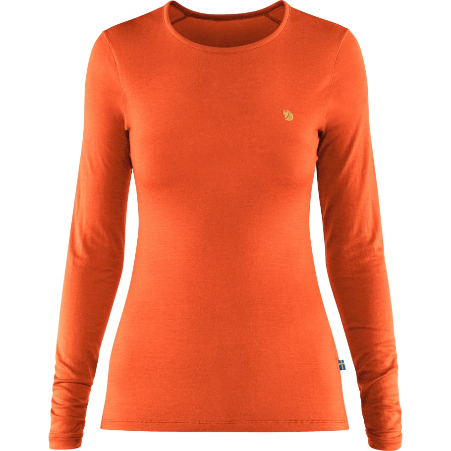 Hokkaido Naranja Montaña Zorro Marca De Moda Bergtagen Thinwool Ls W