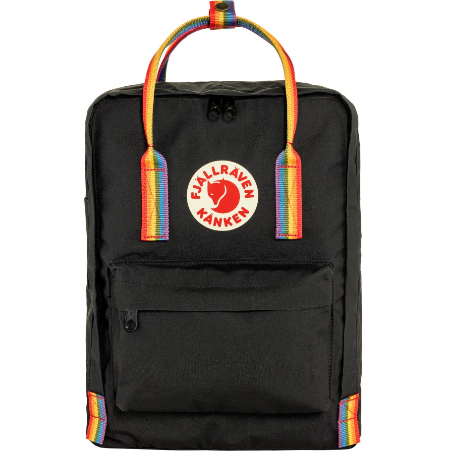 Fjällräven Moda Kånken Arcoíris Arco Iris Negro Patrón