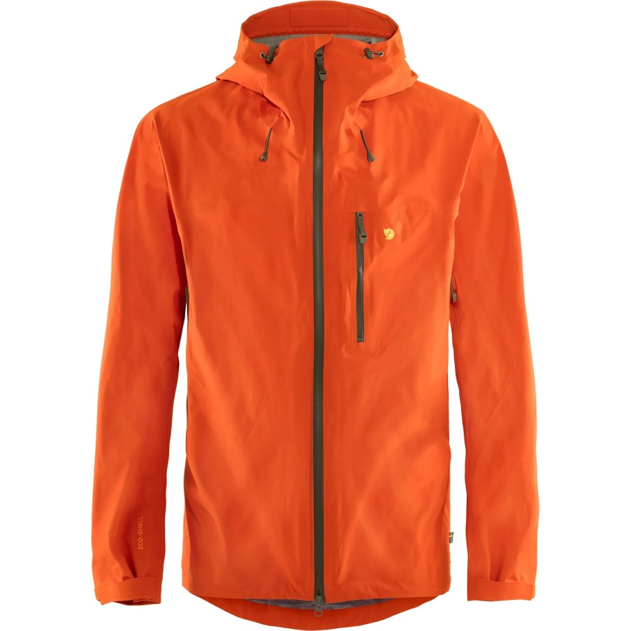 Bergtagen Lite Eco-shell Chaqueta M Fjällräven Moda Hokkaido Naranja