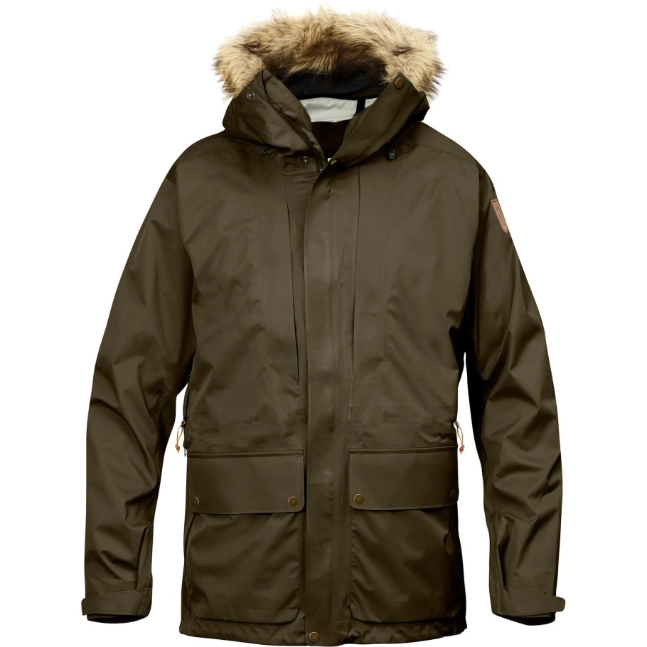 Keb Eco-shell Parka M Verde Oliva Oscuro Fjällräven Moda