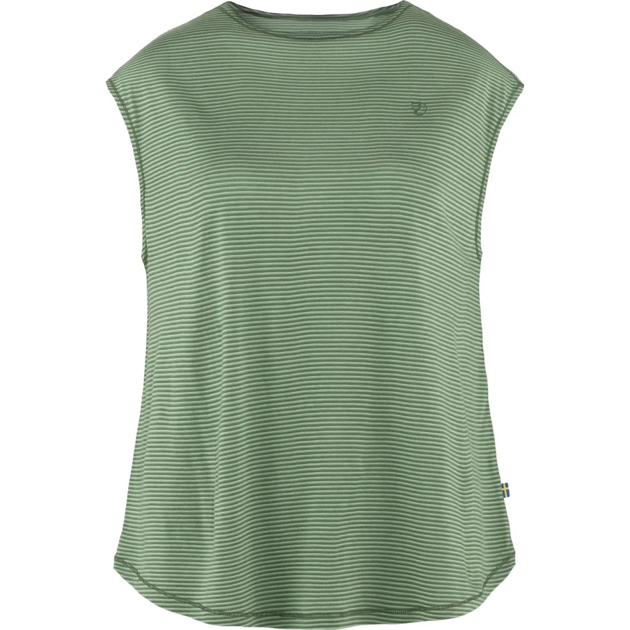 Pátina Verde Fjällräven Moda Alta Costa Cool Camiseta W