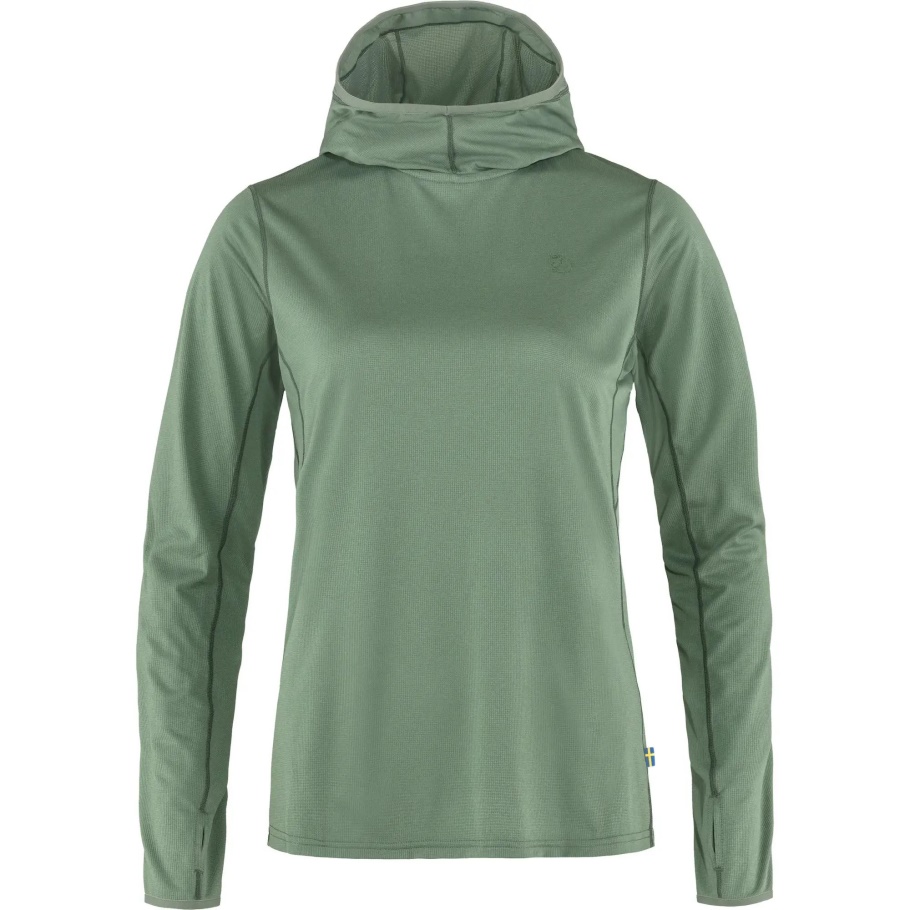 Pátina Verde Abisko Sun-hoodie W Fjällräven Fashion