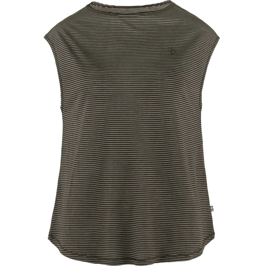 Camiseta Cool High Coast W Fjällräven Moda Gris Oscuro