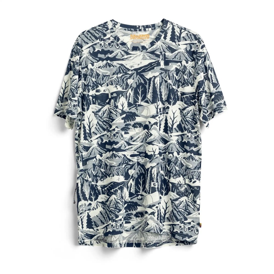 Azul Marino-cáscara De Huevo S/f Lana Caliswe Camiseta M Fjällräven Moda