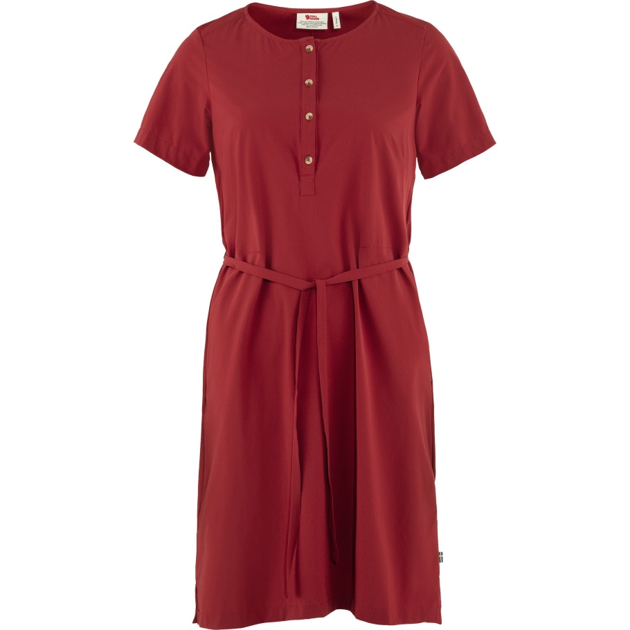 Vestido Övik Lite Con Fjällräven Fashion Rojo Granada