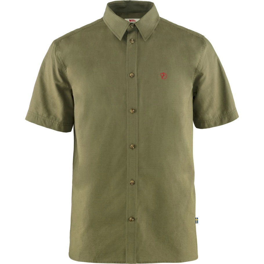 Camiseta Verde Övik Lite Ss M Fjällräven Moda