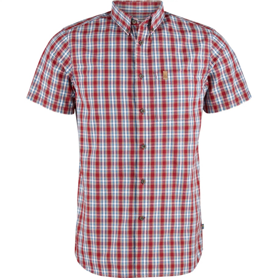 Fjällräven Fashion Camiseta Övik Rojo Intenso Ss M