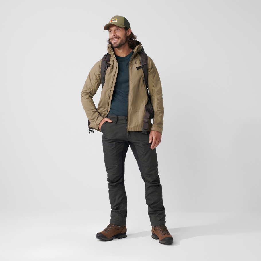 Abisko Lite Trekking Pantalones M Reg Oliva Fjällräven Moda