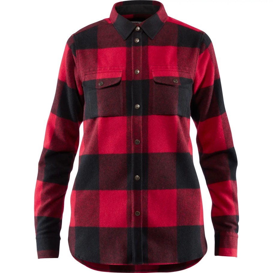 Camisa Roja De Canadá Con Moda Fjällräven