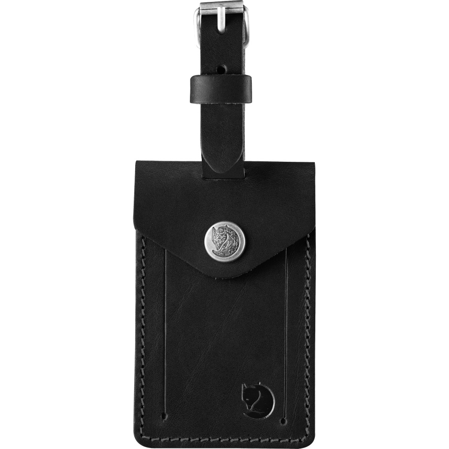 Fjällräven Etiqueta De Equipaje De Cuero De Moda Negro