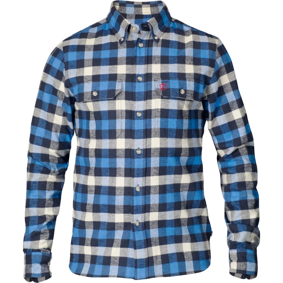 Un Azul Fjällräven Moda Bosque Camisa M