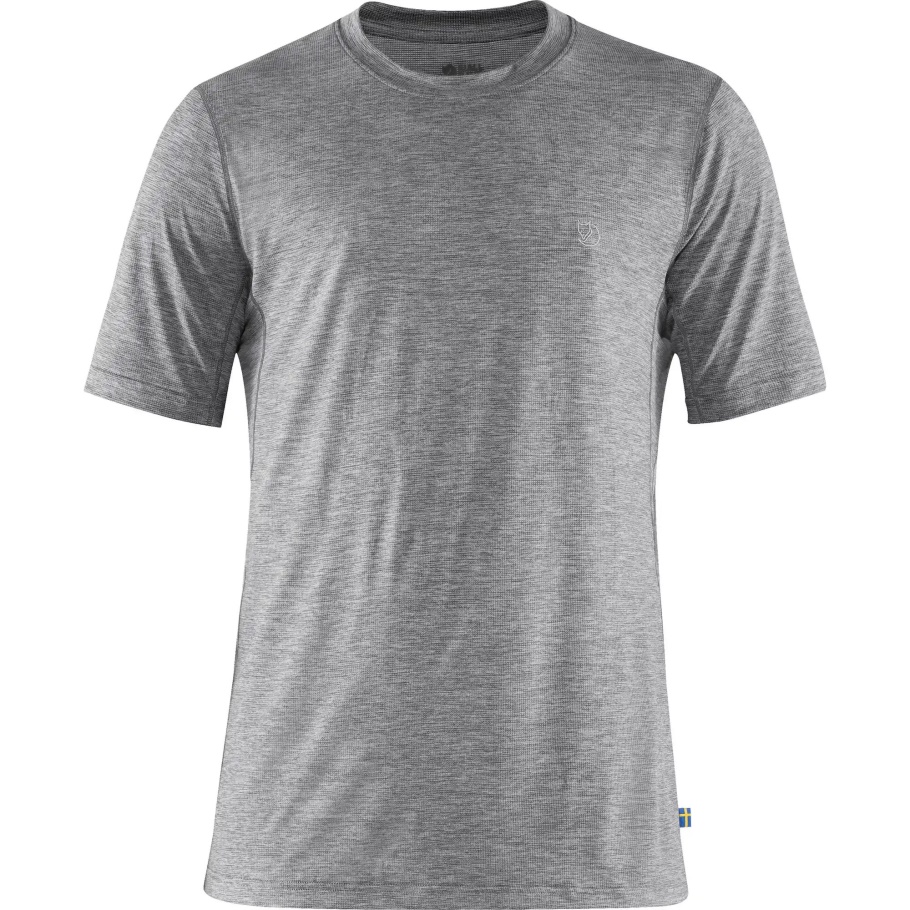 Abisko Día Caminata Ss M Fjällräven Moda Tiburón Gris