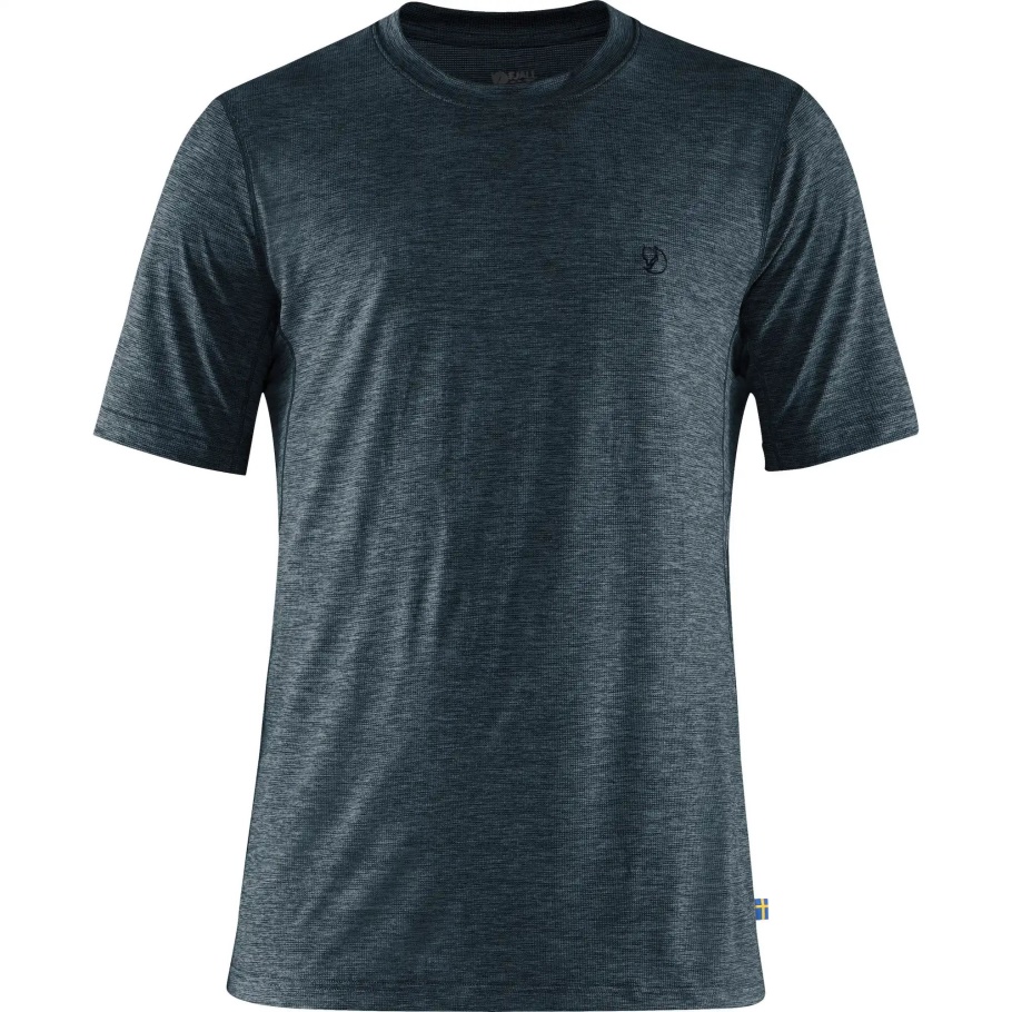 Abisko Día Caminata Ss M Azul Marino Oscuro Fjällräven Moda