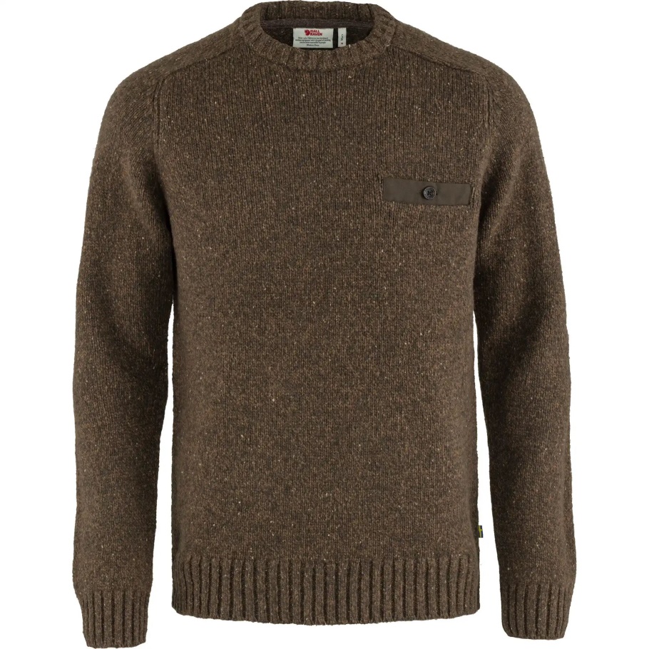 Bogwood Marrón Lada Suéter Con Cuello Redondo M Fjällräven Moda