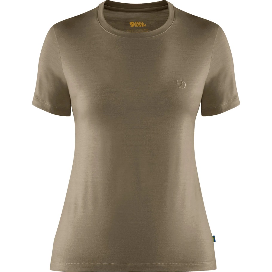 Abisko Lana Ss W Fjällräven Moda Oliva Claro