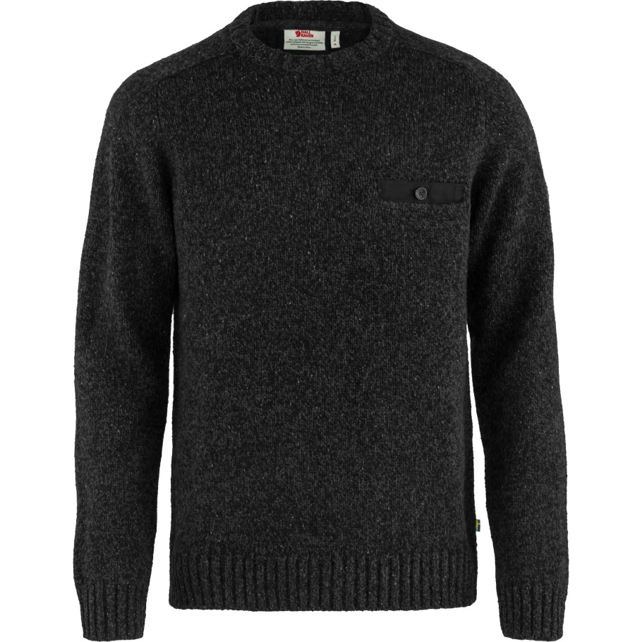 Fjällräven Moda Negro Lada Cuello Redondo Suéter M