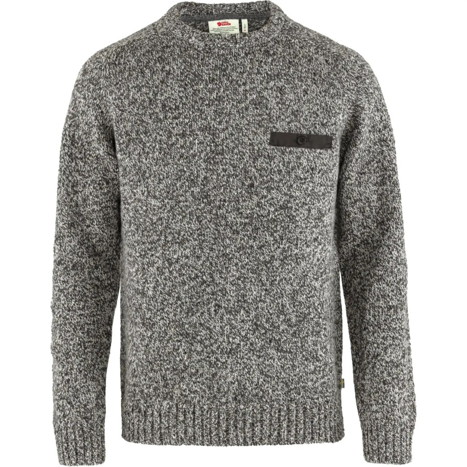 Gris Fjällräven Moda Lada Suéter Con Cuello Redondo M