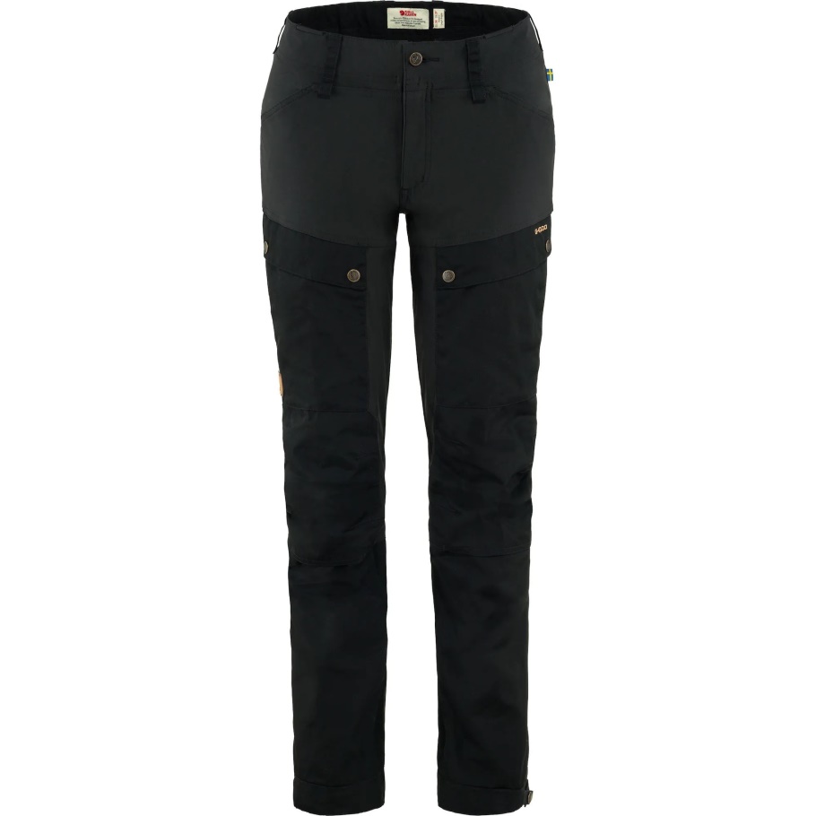 Fjällräven Moda Negro Keb Pantalones W Reg