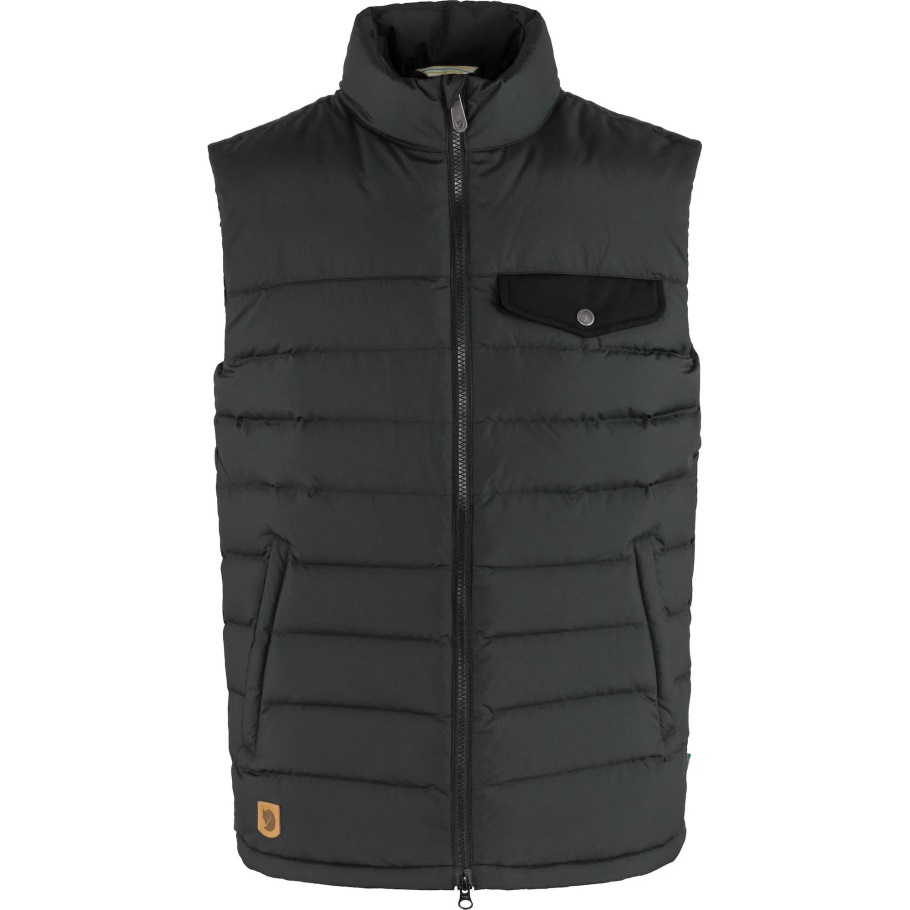 Moda Fjällräven Moda Groenlandia Abajo Forro Chaleco M Negro