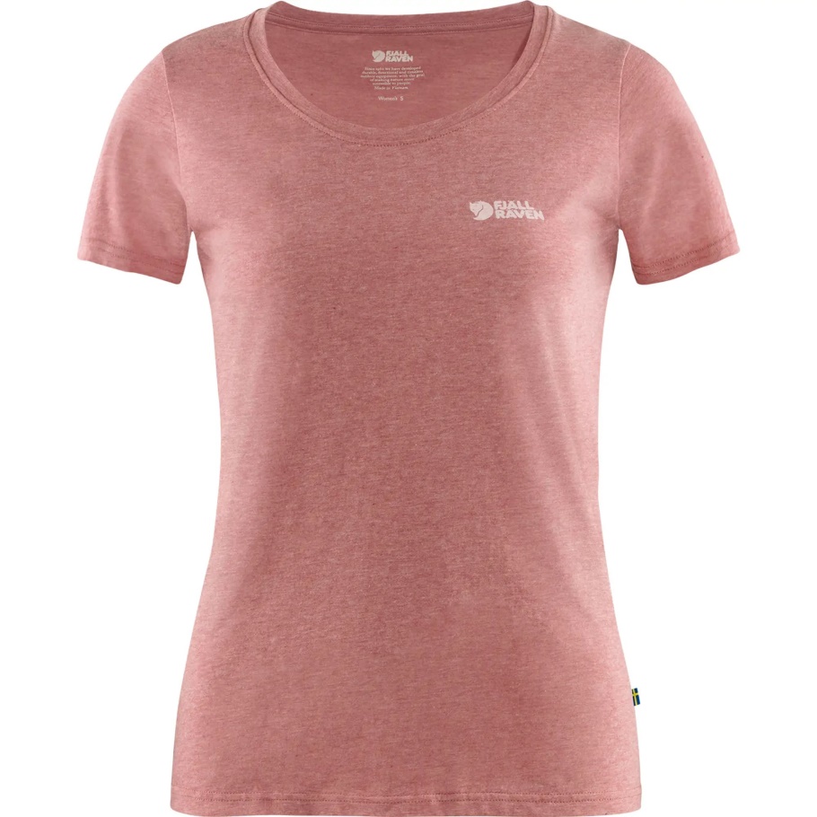 Camiseta Con Logo W Raspberry Red-melange Fjällräven Fashion