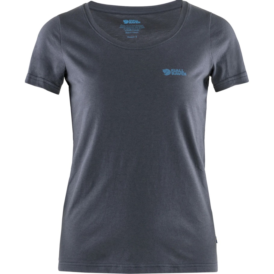 Camiseta Con Logo W Fjällräven Fashion Azul Marino