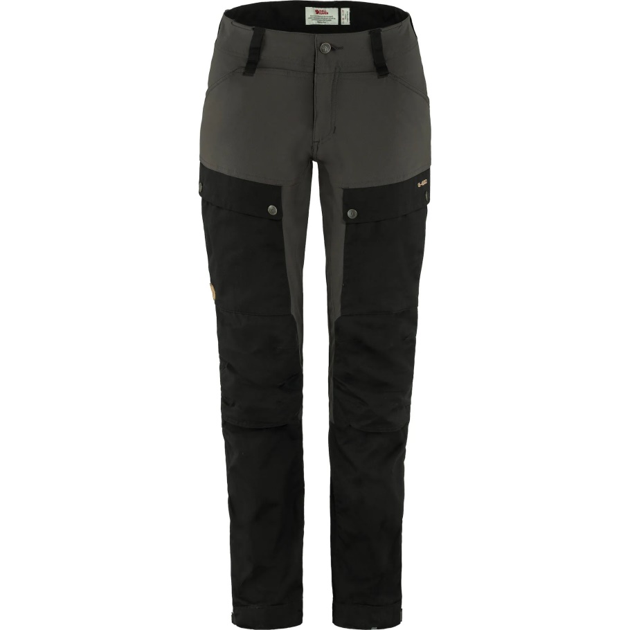 Pantalones Keb W Reg Negro-gris Piedra Fjällräven Moda