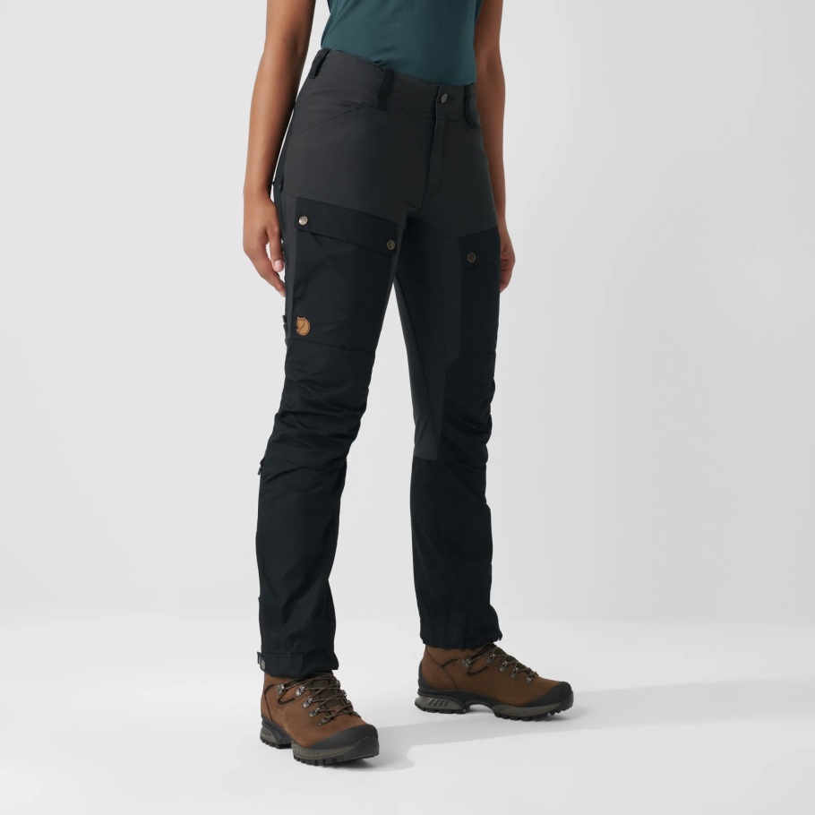 Pantalones Keb W Reg Negro-gris Piedra Fjällräven Moda