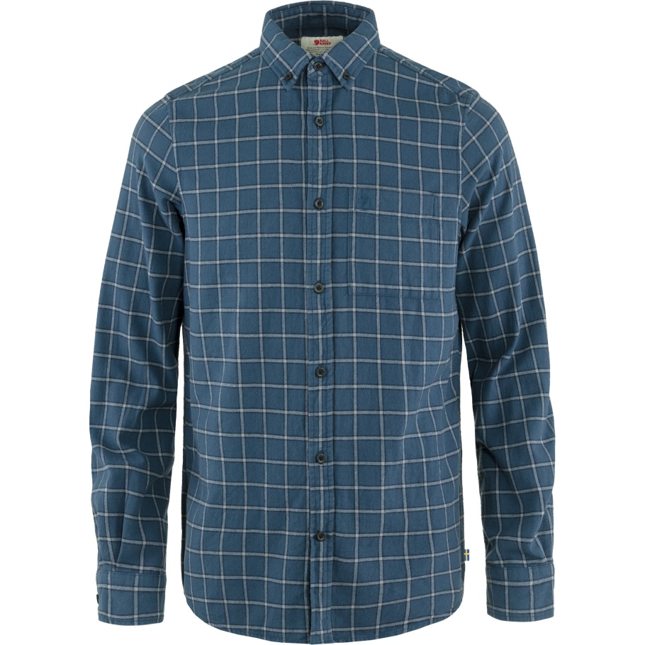 Fjällräven Fashion Indigo Blue-flint Grey Övik Camisa De Franela M