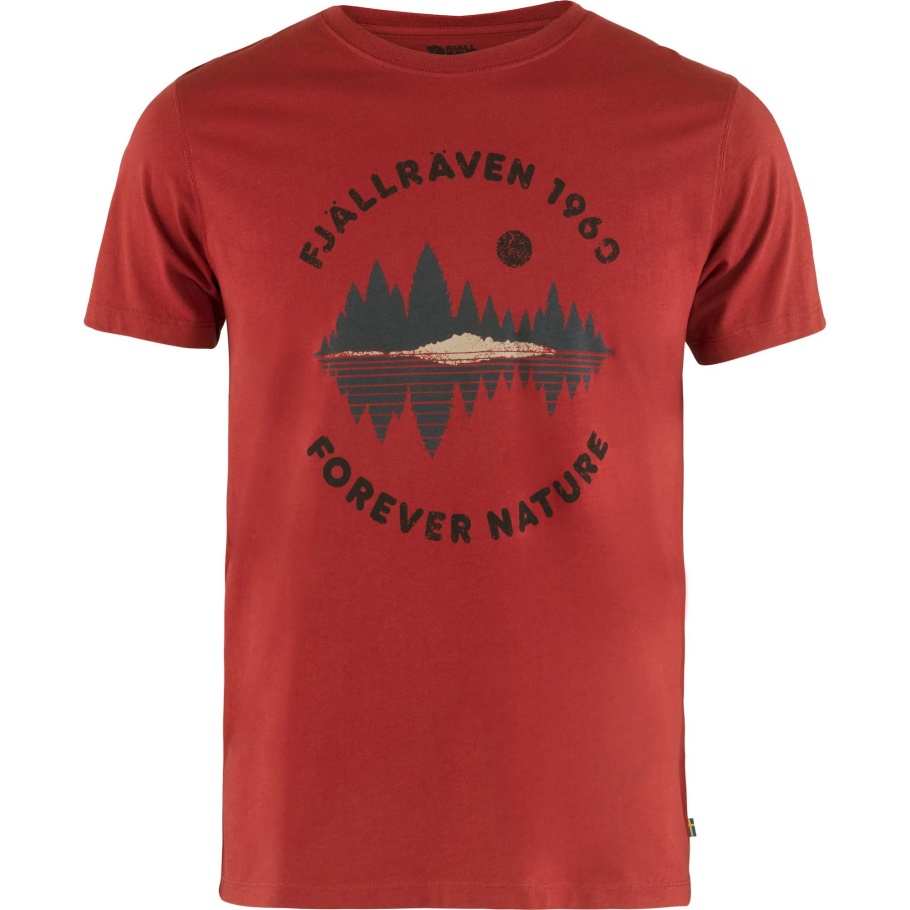 Bosque Espejo Camiseta M Rojo Profundo Fjällräven Moda