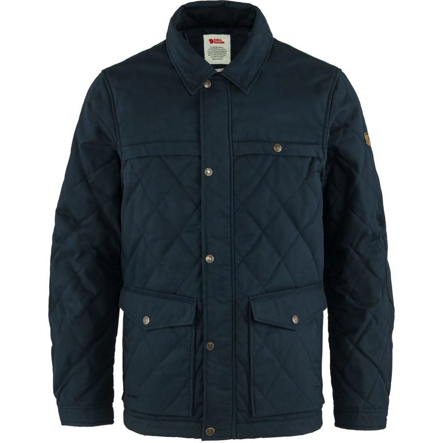 Chaqueta Acolchada De Lana Övik M Dark Navy Fjällräven Moda