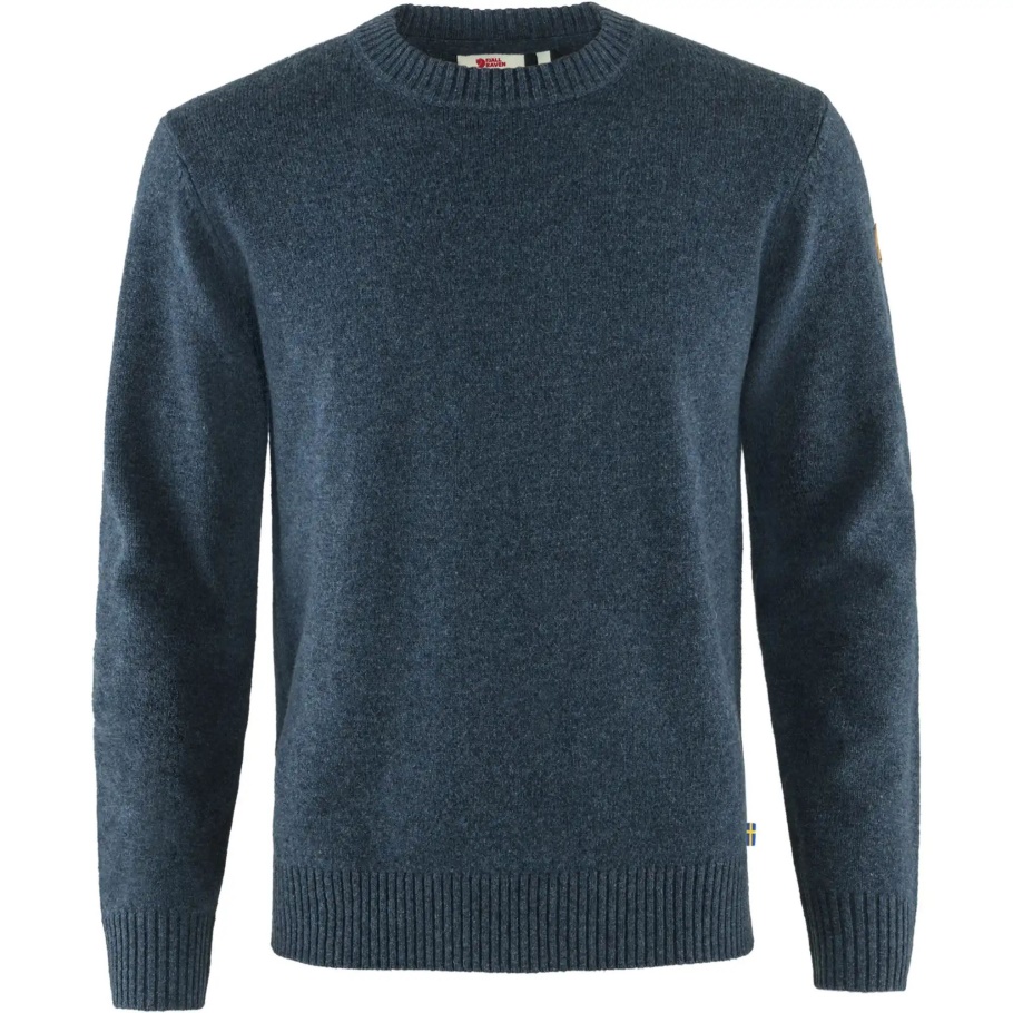 Fjällräven Moda Azul Marino Övik Suéter Con Cuello Redondo M