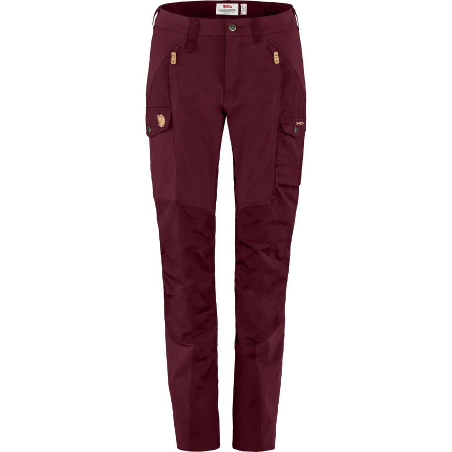 Nikka Pantalones W Largo Oscuro Granate Fjällräven Moda