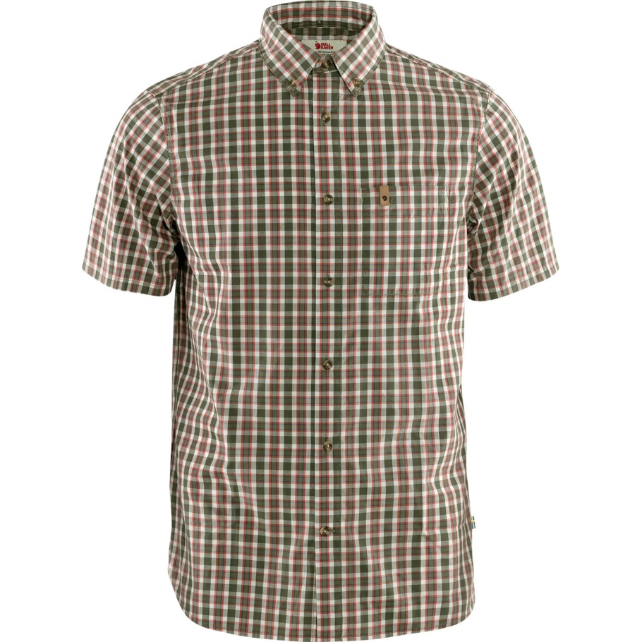 Camisa Övik Verde Laurel Ss M Fjällräven Moda